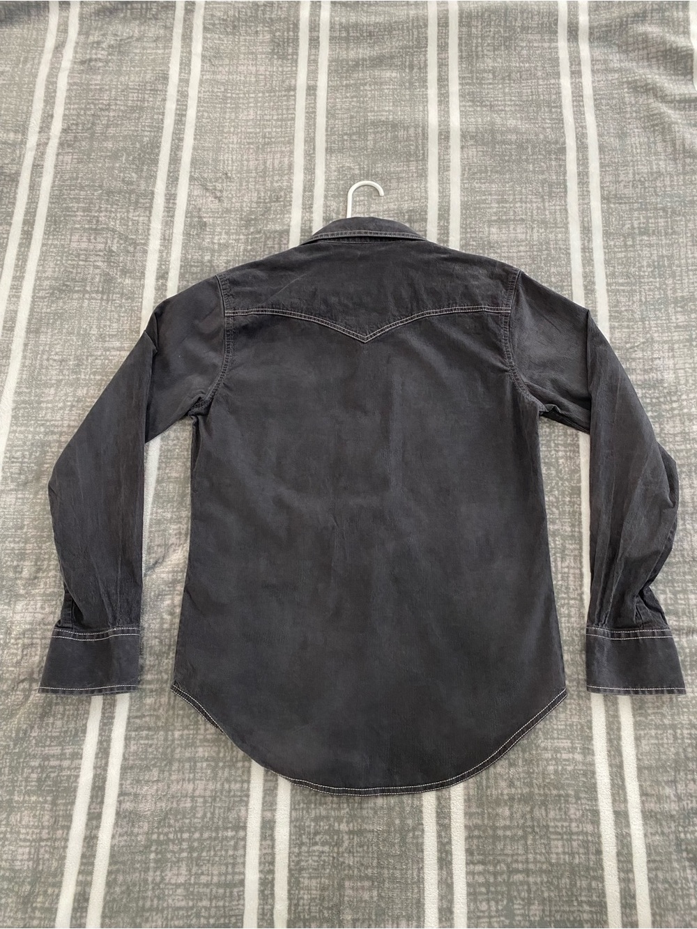 Wrangler Men's Charcoal Black Western Button-Down Shirt - Picture 5 of 5